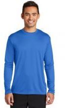 Port & Company Adult Unisex 3.8-ounce 100% Polyester Long Sleeve Performance T-shirt